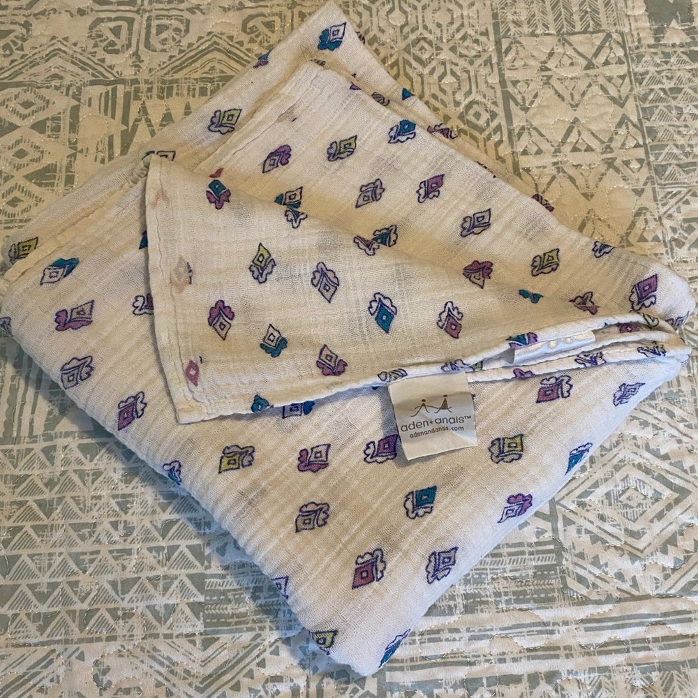 100% Cotton Aden + Anais Baby Blanket